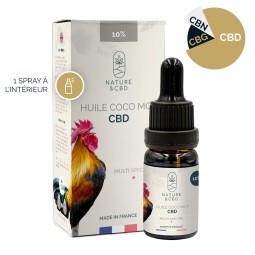 Huile CBD 10% Coco MCT 10ml Nature & CBD