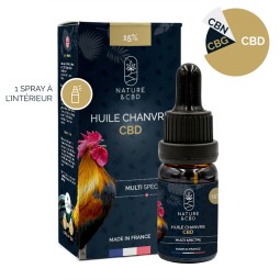 Huile CBD 15% Chanvre 10ml Nature & CBD