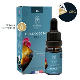 Huile CBG Coco MCT 6% 10ml Nature & CBD