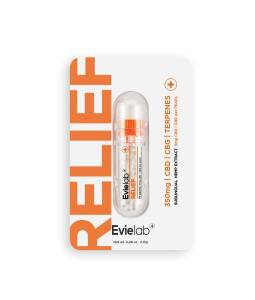Relief 70 Perles 5mg CBD/CBG Doseur Stick Evielab