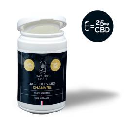 gélules CBD Chanvre 25mg  Nature Et CBD