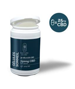 gélules CBD Sommeil 25mg  Nature Et CBD