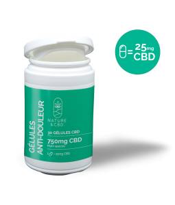 Gélules CBD Anti-Douleur 25mg  Nature Et CBD