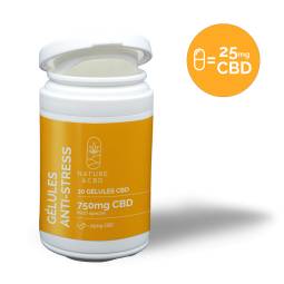 gélules CBD Anti-Stress 25mg  Nature Et CBD