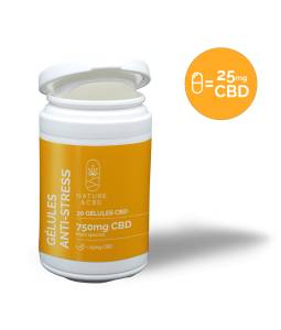 gélules CBD Anti-Stress 25mg  Nature Et CBD